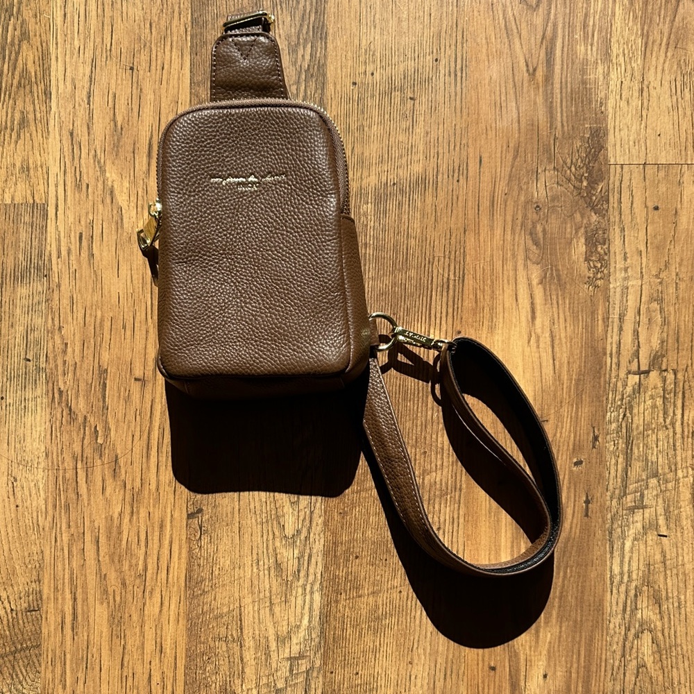 Brown Leather Crossbody Bag